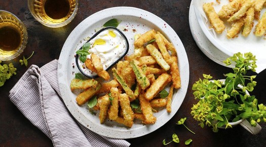 Жареные кабачки с оригинальным акцентом паприки