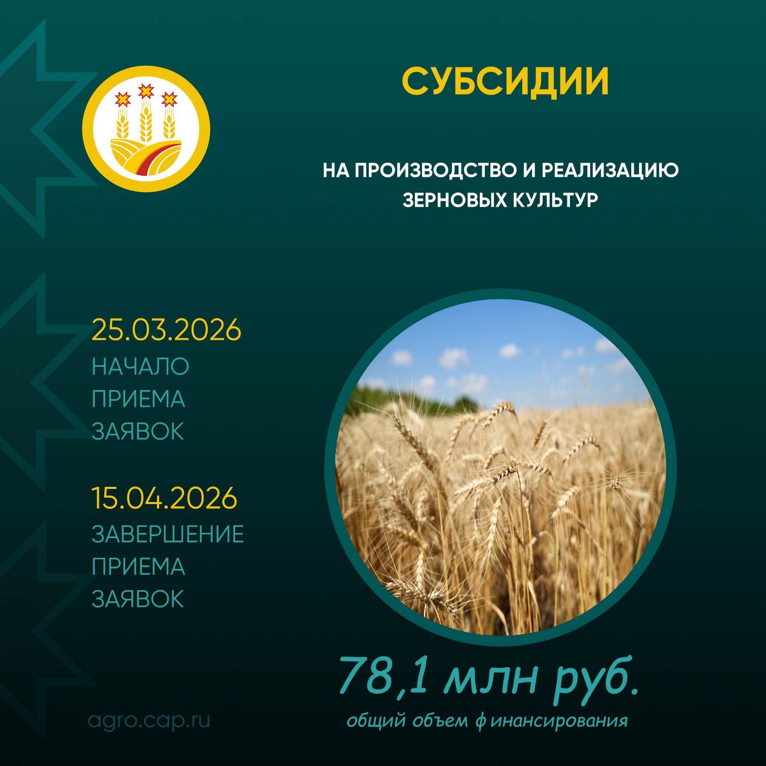 Продолжаем поддерживать растениеводство, субсидии на зерно и картофель