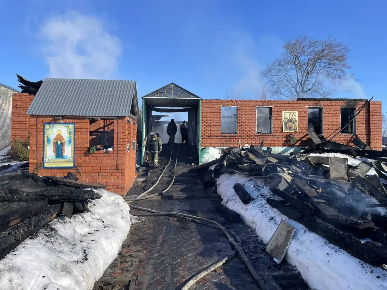 Прокуратура Яльчикского района взяла на контроль ход проверки по факту уничтожения огнем здания храма