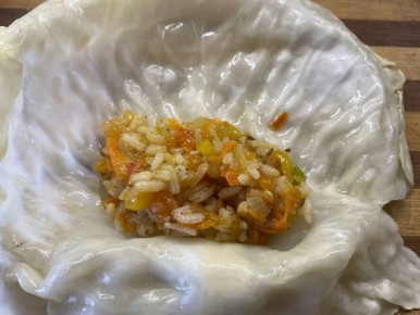 Секреты вкусной вегетарианской начинки для перцев и голубцов в пост