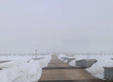 Столицу Чувашии сегодня утром накрыло густым туманом