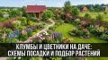 Клумбы и цветники на даче: схемы посадки и подбор растений