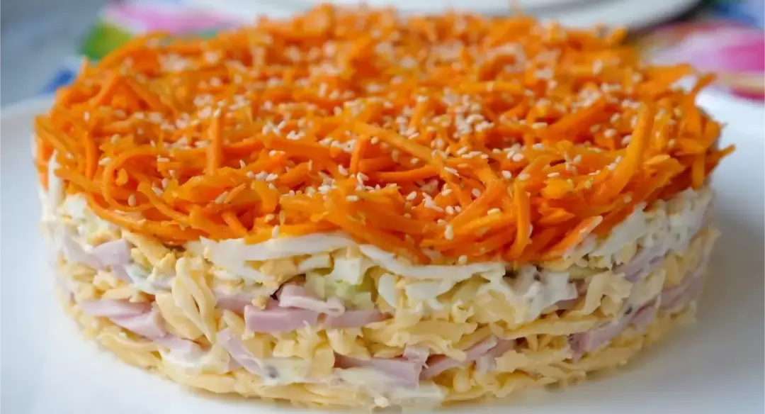 Салат «Каурка» на новогодний стол-2026