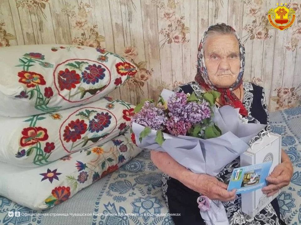 Жительница села Ряпино Порецкого округа Валентина Водинскова отметила свой 85-летний юбилей
