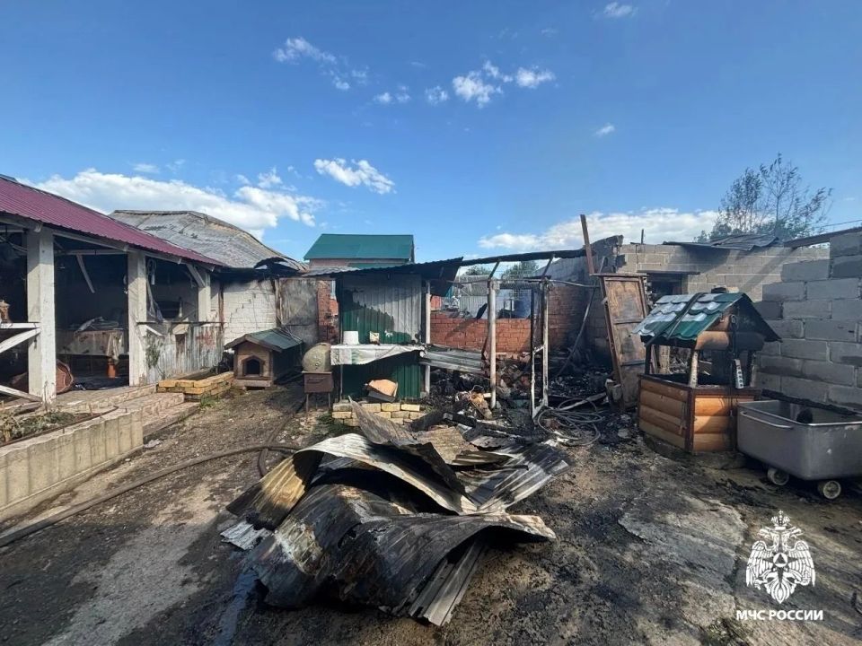 Житель Вурнарского округа пострадал при пожаре в личном хозяйстве