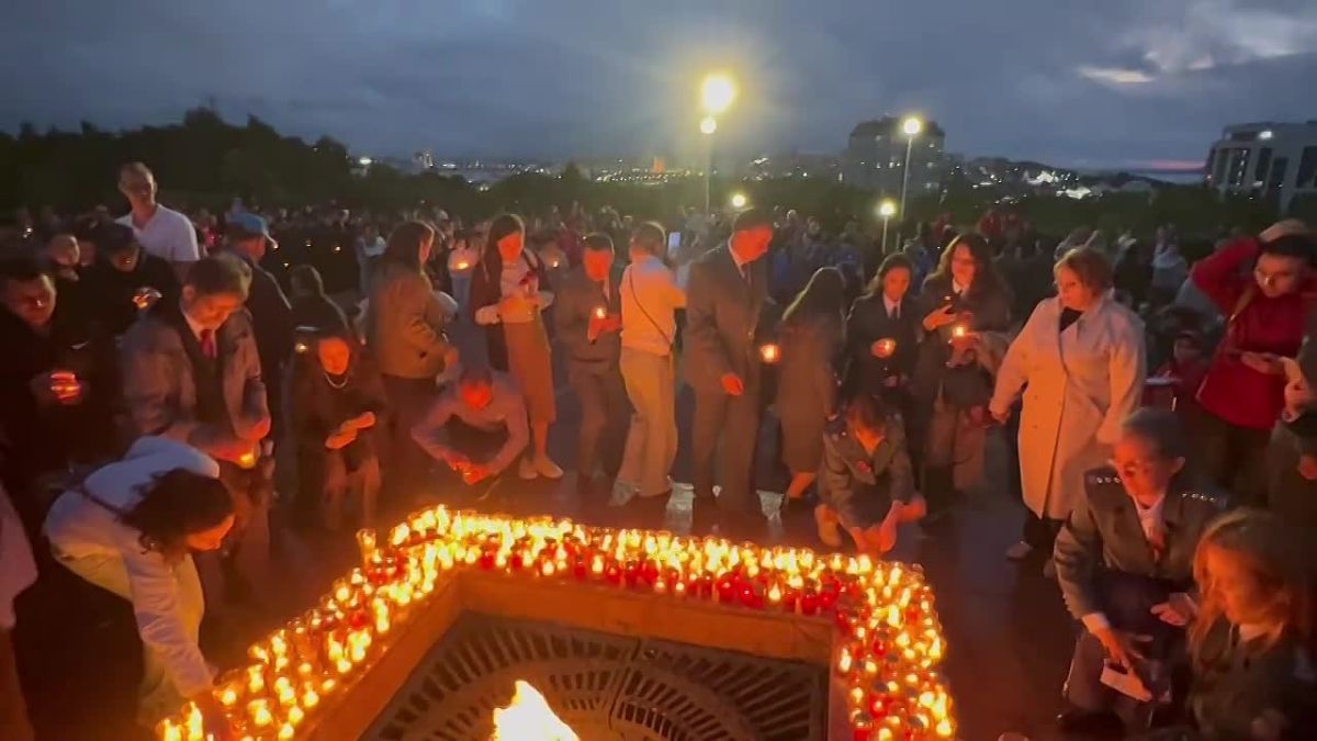 В Чебоксарах в парке Победы прошла акция «Свеча памяти»