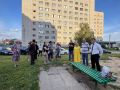 Единый информационный день в Калининском районе вчера завершился встречами во дворах