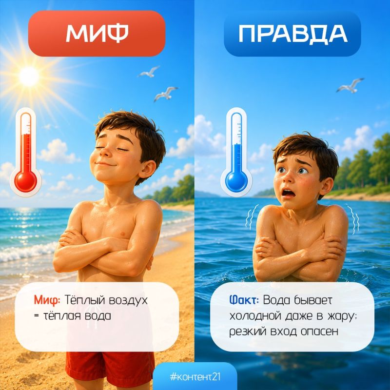 «Правда или миф»: развенчиваем мифы о безопасности на воде! «Правда или миф»: развенчиваем мифы о безопасности на воде!