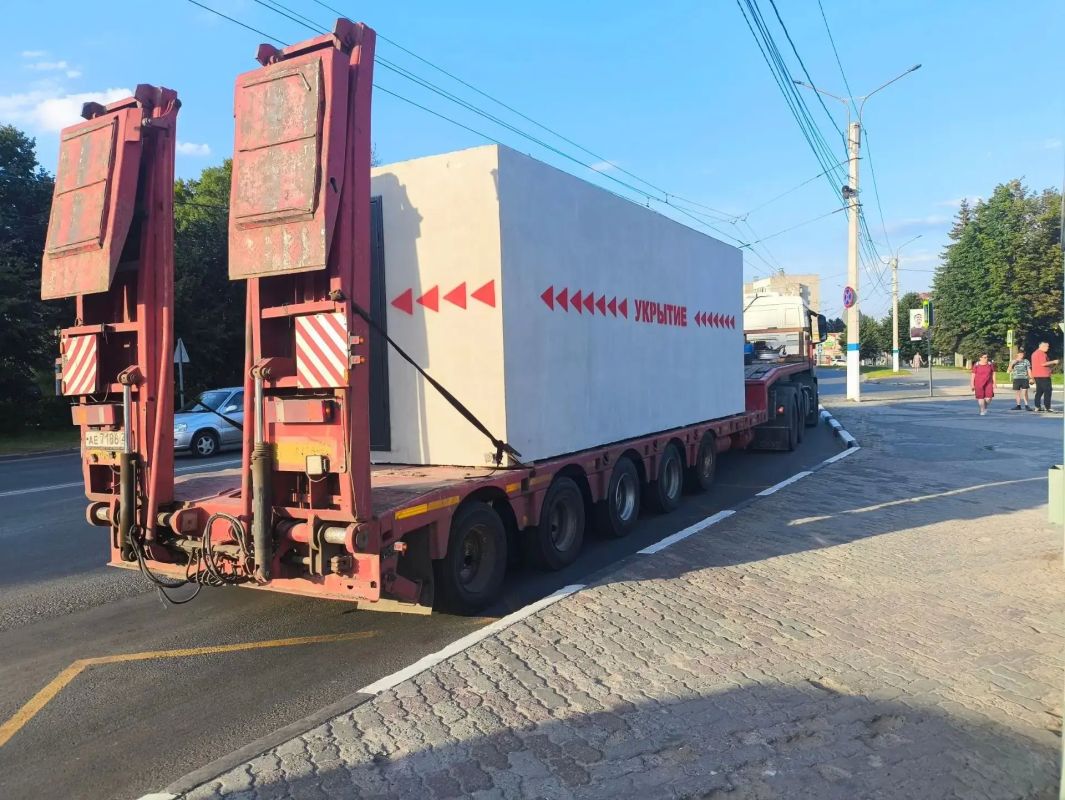 Первое модульное бетонное укрытие сегодня доставили в Новочебоксарск