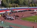 На стадионе "Олимпийский" объявлено построение команд-участниц 88-й легкоатлетической эффекты газеты "Советская Чувашия"
