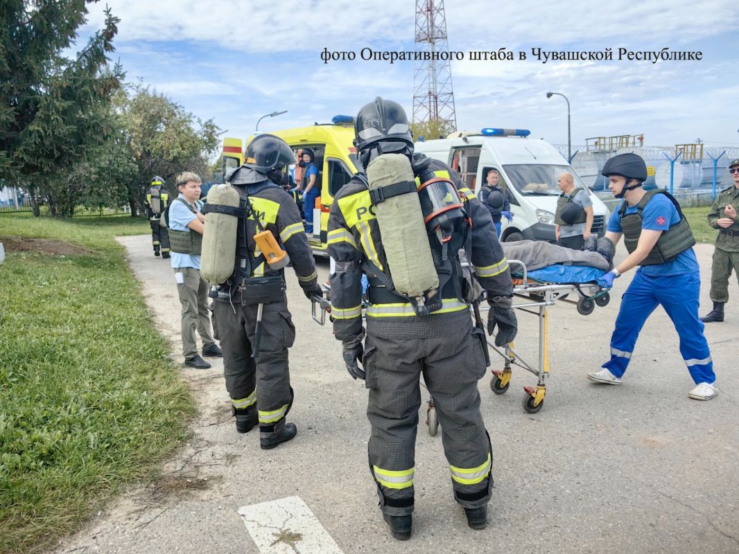 На учениях в Чувашии отработали атаку БПЛА на предприятие На учениях в Чувашии отработали атаку БПЛА на предприятие