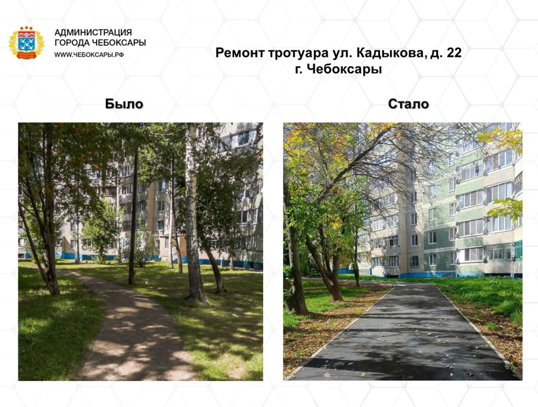 Масштабное обновление тротуаров в Чебоксарах Масштабное обновление тротуаров в Чебоксарах